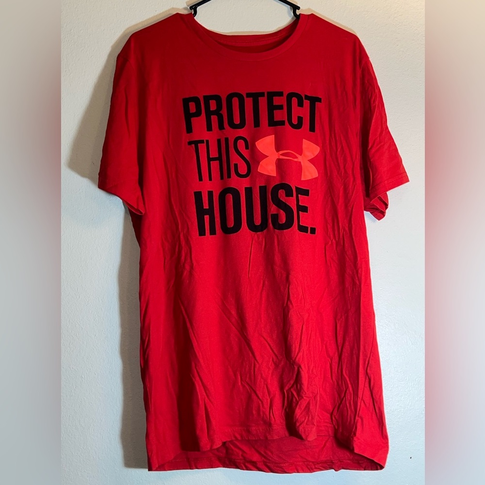 Under Armour Red Protect This House T-Shirt